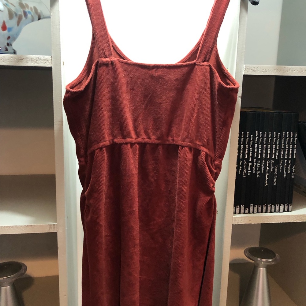 Ardene Rust Button-Front Mini Dress - Picture 4 of 7